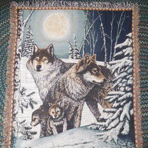 Wolf Tapestry/Blanket/Throw